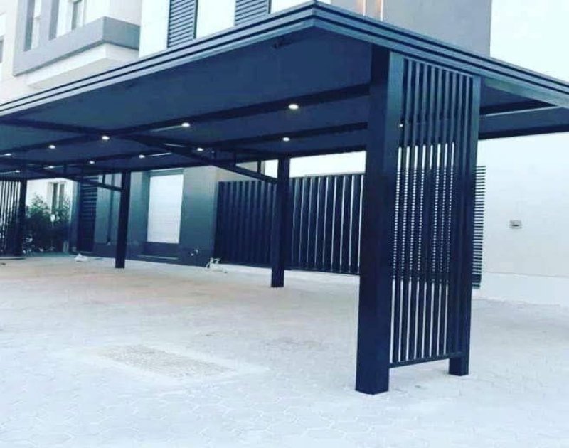 تركيب أفضل أنواع مظلات الحديد 