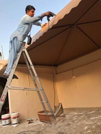 مظلات الدمام الخبر القطيف افضل حداد مظلات وسواتر الشرقيه تركيب برجولات جلسات خارجية مظلات سيارات الدمام 